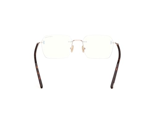 Tom Ford FT 5934-B BLUE BLOCK Shiny Gold Havana/Blue Filter 54/18/145 men Eyewear Frame by Tom Ford - Image 3