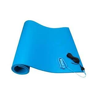 ESD Anti-Static PVC Table Mat - Blue, Durable and Non-Slip Work Surface for Static Control, Electronics Assembly, and Repair (Includes Grounding Accessories) size 4 X 2 [pack of-1]-image-49