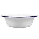 ASSIETTE À COLLATION : le bol en émail peut être utilisé bassin à soupe, bassin à vaisselle, bassin à fruits et bien plus . Le style rétro en fait également un accessoire d'ameublement et de .
