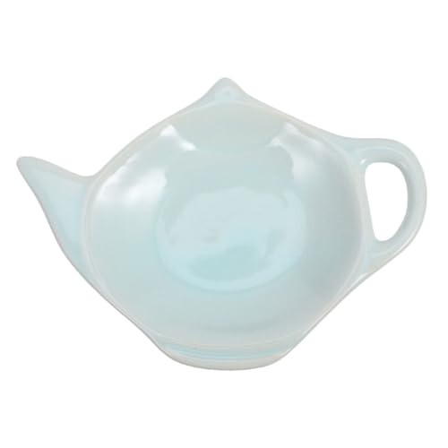 Cabilock Tea Bag Catcher Tray Decorative Ceramic Dish Versatile Tea Accessory for Home Cafe Restaurant
