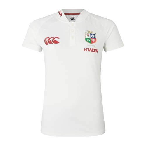 Camisa Poly Canterbury Leones Británicos e Irlandeses de Mujer con Acabados Premium