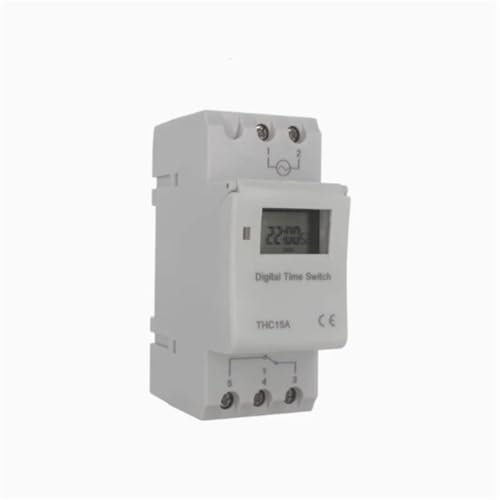 Minuterie numérique 24V rail DIN pour éclairage et arrosage