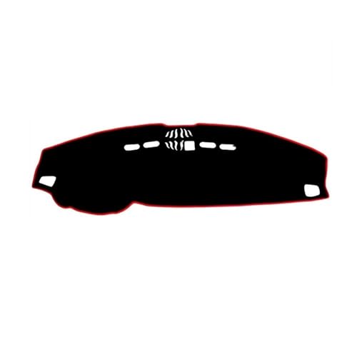 Tapis de tableau de bord pour Land Rover Discovery 3 et 4 RHD noir bord rouge