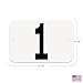 Hodges Badge Company Small Rectangular Equestrian Numbers with String - 50 Set (Numbers 151-200)
