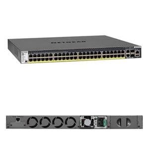 Image of NETGEAR M4300-52G-PoE+ 48 Port Switch GSM4352PA | L3 Managed Stackable | 2x10G | 2x10G SFP+ | 48x1G PoE+ | 480W PoE Budget | Rack-Mountable | Cloud Care's 3 Year Warranty SupportPlus Included