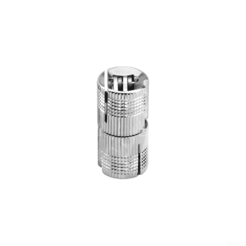 TDCuizent 2 bisagras ocultas de latón de 180 grados, bisagra invisible para puerta de armario, joyero, hardware silencioso, cierre suave, instalación de orificio redondo (14 mm)