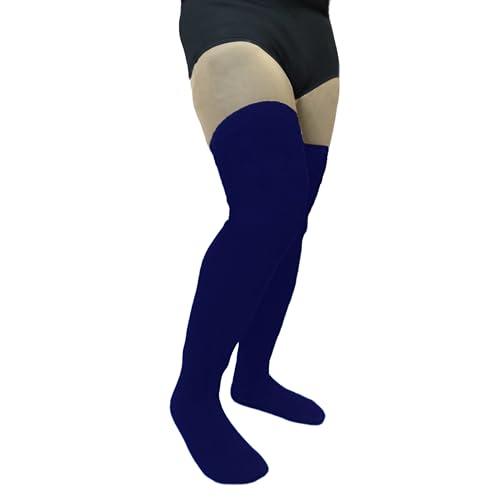 Image of Plus Size Thigh High Socks for Thick Thighs- Women Knit Extra Long Over the Knee High Socks Leg Warmer Fashion Comfort Breathable