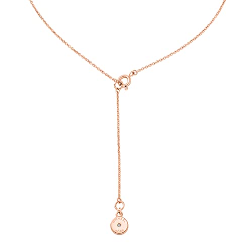 Michael Kors Rose Gold-Tone Stainless Steel Pendant Necklace #TOP6