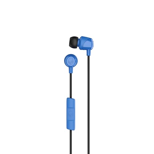Image of Skullcandy Jib Wired Earbuds with 3.5mm Plug, Noise Isolating Fit, Built-in Microphone Call and Track Control, Convenient for Travel (6 Pack) - Cobalt Blue