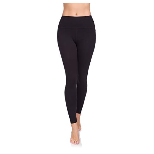 SOFTSAIL Leggings 95% Coton Leggings pour Femmes Taille Haute Longueur Totale Contrôle du Ventre Legging Pantalons Extensibles Temps Libre Relaxation Marche Noir 46