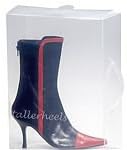 Original 5 pack Heavy Duty clear ankle boots storage boxes suitable to store Long boots, ankle boots and high heels by TallerHeels