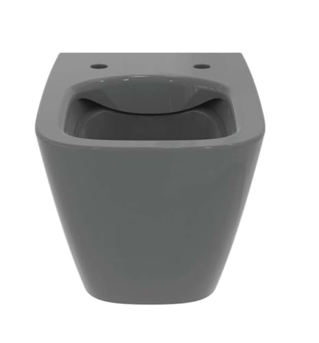 Inodoro suspendido gris brillo Ideal Standard i.life B con RimLS+ 6