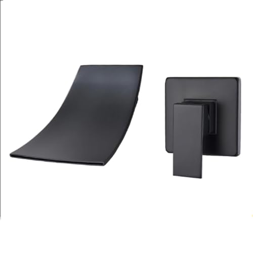 Grifo de cuenca para tazón de baño con salida cascada de dos piezas en frío