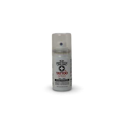 TATTOO SPRAY 32.5ml | Instant Protection Tattoo Aftercare; Plastic, Gels & Pads Replacement | EU Reach Compliant, CE, UKCA, ISO Certified | MHRA, EUDAMED, FDA Registered Medical Device