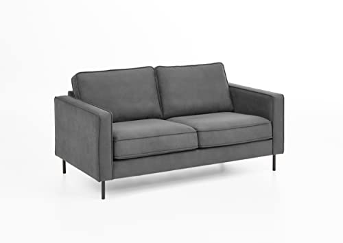 Atlantic Home Collection NOBEL: Loveseat A 2 Posti Con 5 Cuscini Schienali Reversibili, Telaio In Legno Massello, Piedini 7 Cm - 2
