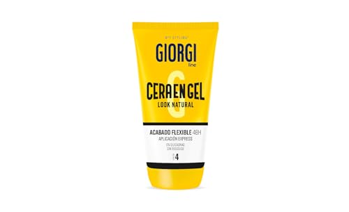 Giorgi Line - Cera en Gel Look Natural, Acabado Flexible 48h y Aplicación Express, Fijación 4 Ultra-Fuerte - 145 ml