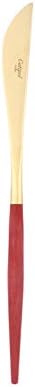 Cutipol GOA dessert/cake knife, Professional anthorization Brand (red silver)