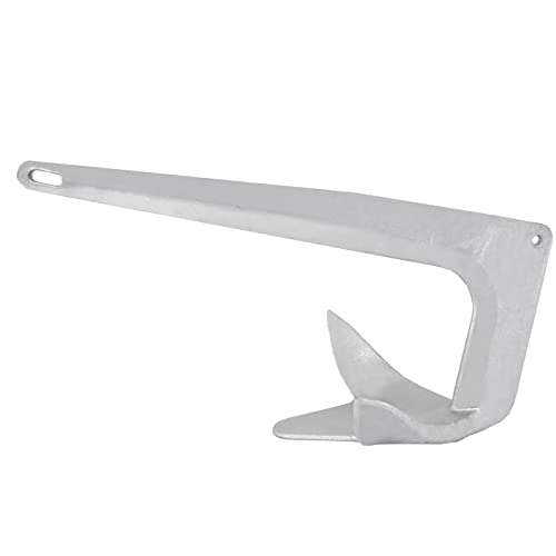 ISURE MARINE Hot Dipped Galvanized Steel Anchor 11 lb Bruce Claw Force Anchor (5kg)