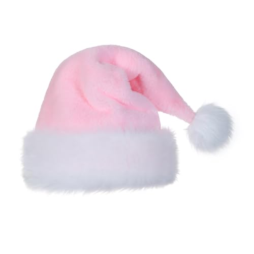 Slsxip Christmas Santa Hat, Xmas Holiday Hat for Adults, Unisex