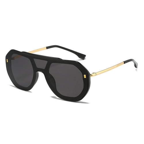 Lunettes de soleil polygone carré MUTYNE pour femme et homme rétro à double ponts