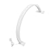 25W -Shaped LED Beauty Desk Lamp, 3000K-6500K Adjustable Brightness, Unique Design, Essential Tool for Eyelash Extensions, Eyebrow ing, and Nail Art (White)
