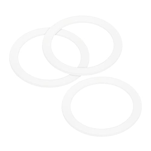 MECCANIXITY Gasket Seal Coffee Maker White Silicone Ring Replacement 42x55x2.2mm for 2-Cup Aluminium Coffee Pot