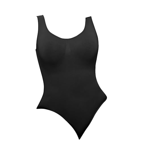 Body pour femmes contrôle du ventre QHQQXN, shapewear minceur noir sans coutures