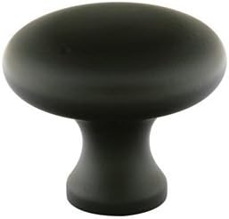 Emtek Providence Cabinet Knob, 1 Dimension, Flat Black 86013US19