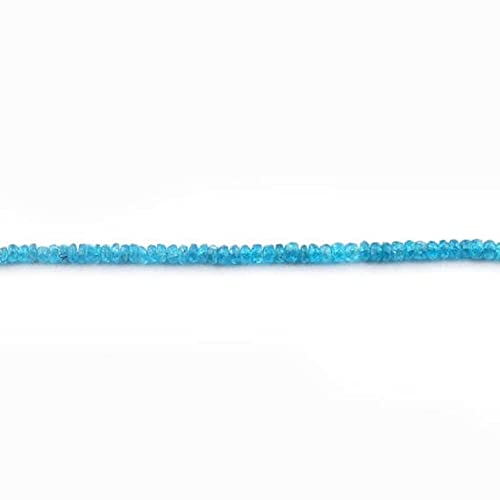 Apatite Néon perles rondelles 5mm pierres naturelles facettées pour fabrication bijoux DIY
