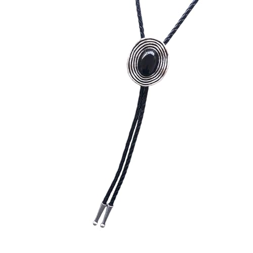 Cravate en cuir vintage et bijou occidental pour homme : le cadeau idéal pour un style tendance