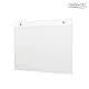 Deflecto Wand-Schildhalter vorgebohrt Querformat A4 transparent