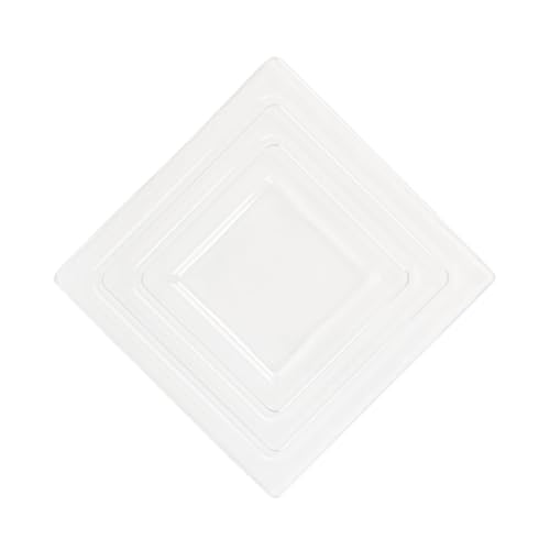 Square Salad Bowl Lids - Medium - Clear - Plastic - Case of 50 - For Food Storage & Container Covering by Bluesky Trading - Used condition - US$290.70