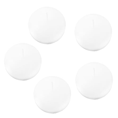 PRETYZOOM 5Pcs Round Floating Candles Unscented for Weddings Events for Romantic Ambience Home Decoration and Outdoor Gatherings