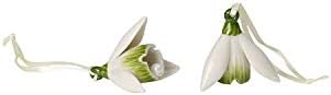 Villeroy & Boch Mini Daffodil Flower Bells, 2pc Set, 4 cm, Porcelain, Yellow, Hard