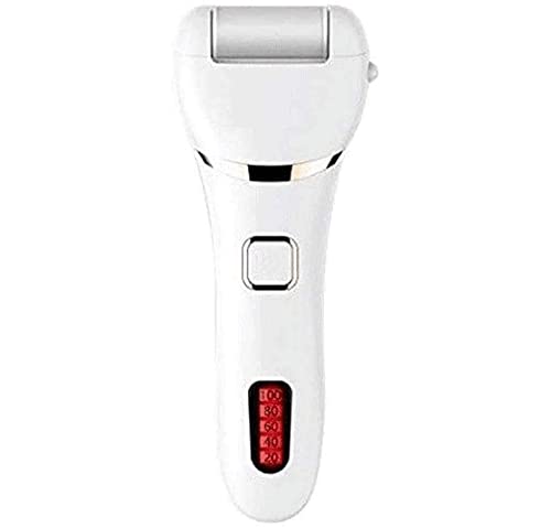 電動フットファイル角質除去器、充電式ペディキュアツールフットケアキット、角質除去キット、ひび割れたかかとの角質や硬い皮膚を取り除くためのバッテリーディスプレイ