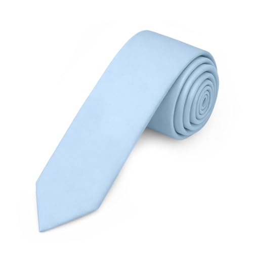 Image of Jacob Alexander Men's Skinny Width 2 inch Solid Color Tie