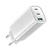 Produktbild 67W USB C Ladegerät, 3-Port GaN Compact PD Schnellladegerät, 67 Watt USB C Netzteil für MacBook Pro/Air, Dell XPS, Laptop, iPad Pro, Galaxy S23, Note 20/10+, iPhone 15/14/13/12 Pro Max, Air-Pods, etc