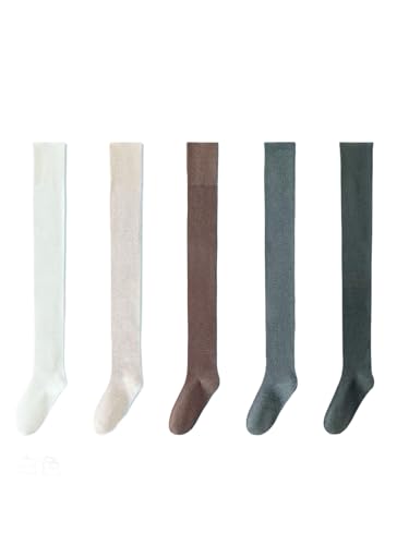 Chaussettes hautes cuisses Coutgo CO475 anti-glisse pour jambes galbées