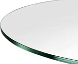 Custom Cut to Size Round Tempered Glass Table Top - 1/2
