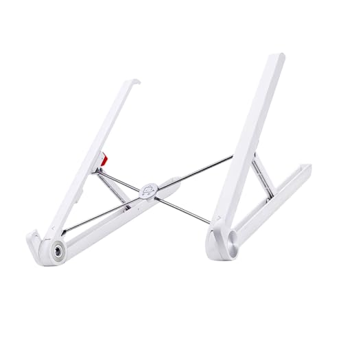 Base plegable ajustable para laptop Mikikit blanca miniatura 1