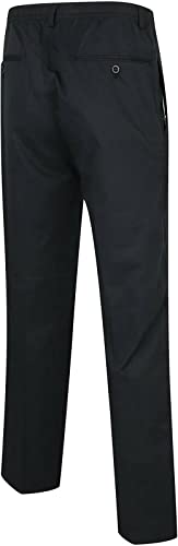 MA Online Adults Elasticated Waist Rugbi Trousers Mens Full Length Workwear Smart Pocket Pants3