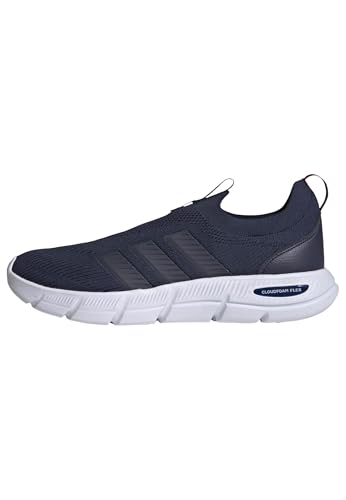 adidas Homme Cloudfoam Flex Slip on Shoes, Dark Blue/Shadow Navy/Shadow Red, 43 1/3 EU