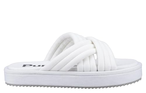 Hush Puppies Female Sienna Slide, White, 5