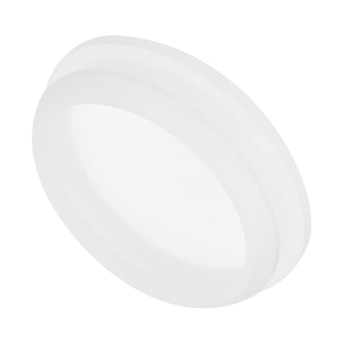 Image of MECCANIXITY 1pcs Silicone Snap in Locking Hole Plugs,50.6mm /2 Inch Mounting Diameter Narrow Groove Width 5mm Panel Seal Cover Round for Kitchen Bulkheads Waterproof Sealing Plugs Clear