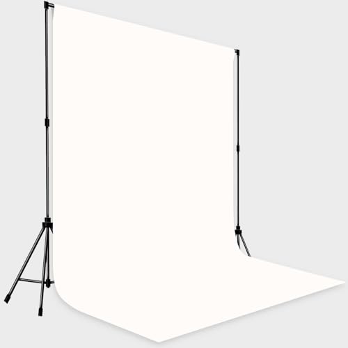 Fondo fotográfico blanco 6x9ft tela sin arrugas miniatura 3