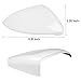 OWITAT Compatible with 2013-2021 Volkswagen Golf Mirror Cover,Right Passenger Side Mirror Cap Replacement for MK7 MK7.5 GTI Alltrack SportWagen Replace for‎ 5G0857537E,5G0857538E, White