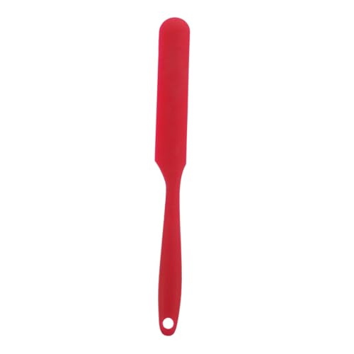 Hemobllo Spatule en Silicone Rouge Petite Taille, Outil Pâtisserie Multifonction, Racloir à Beurre Résistant Chaleur, pour Tartiner Fromage et Crème, Ustensile la Cuisine Pratique pour Pâtisserie