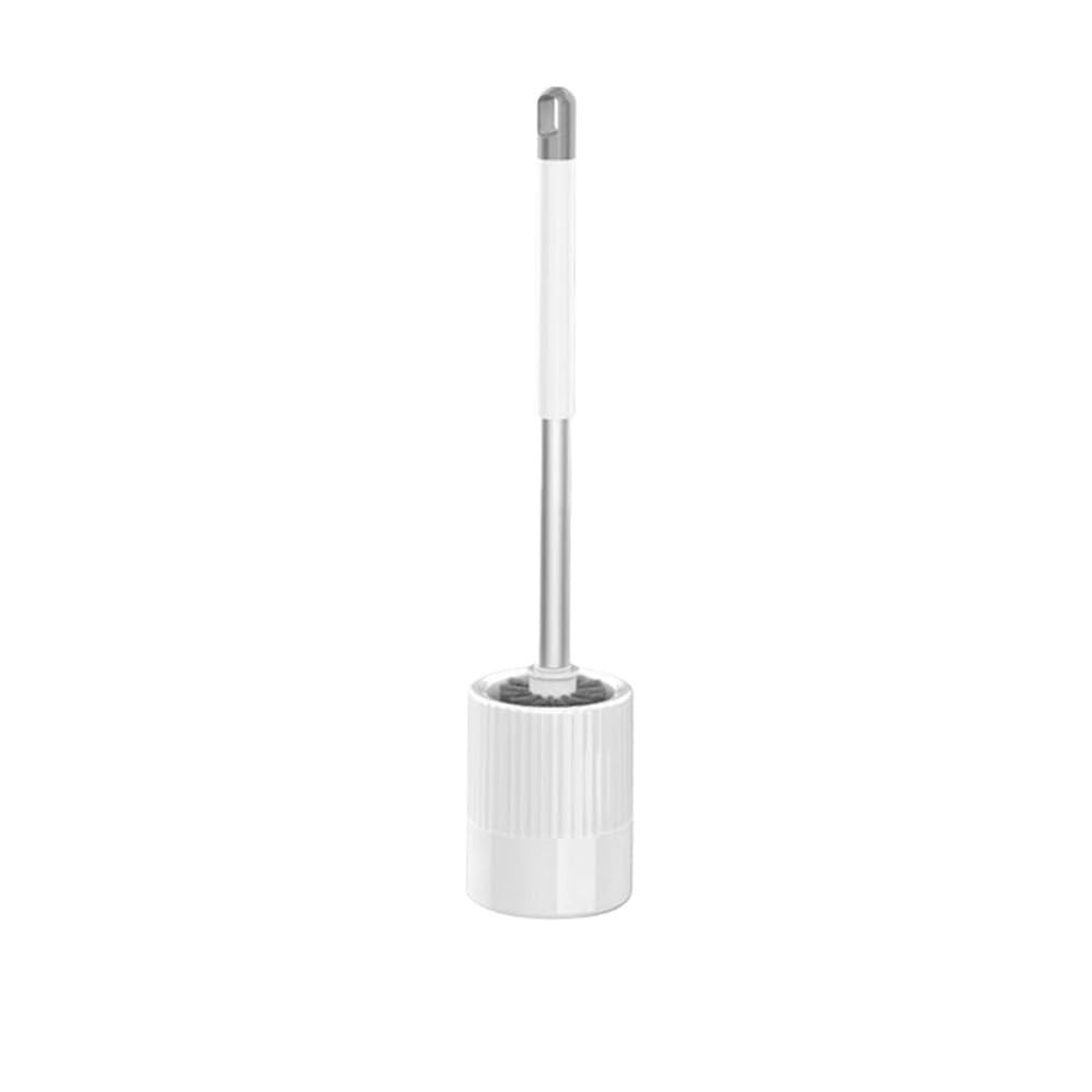Toilet Bowl Brush Rounded Plastic Brush Head Aluminium Handle Toilet Brushes set