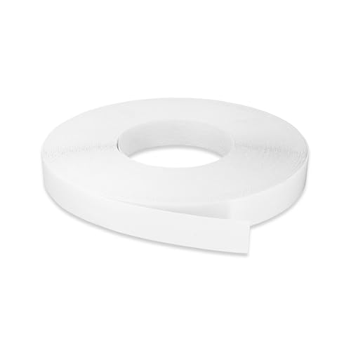 White Edge Banding 3/4 inch x 25 ft Melamine Iron On Adhesive Edging Cabinet Repair Laminate Shelf...