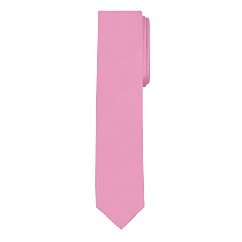 Image of Jacob Alexander Men's Skinny Width 2 inch Solid Color Tie